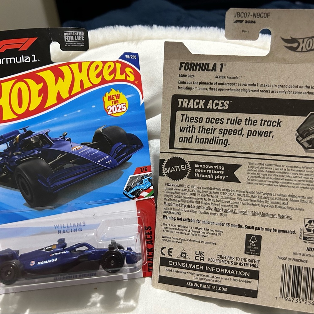 Hot Wheels Formula 1 William Racing